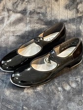 Girls Theatricals Tap Shoes - Black Patent Mary Jane - Size 5.5 - 20F