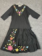 Vintage Tantrums Womens Skirt And Top Set Sz XL/XXL Floral Boho Hippie Artsy