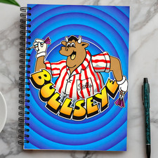 Bullseye Darts A5 Notebook Lined Journal Glossy Cover Notepad Gift Idea