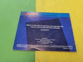 Spy Hunter NES Nintendo Instruction Manual Only 