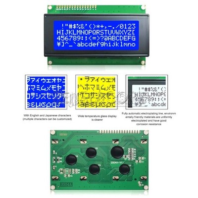2004LCD Display Module 2004 LCD 20x4Character Blacklight Gray Yellow Blue Screen