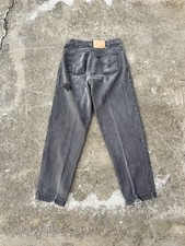 Vintage Levis 505 Orange Tab Faded Black Straight Leg Jeans Mens 29x30 USA Made 