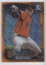 2016 Bowman Chrome Prospects Orange Shimmer Refractor Mac Marshall #BCP205 4g3