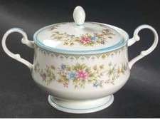 BRAND NEW Mikasa Flower Mist Sugar Bowl with Lid