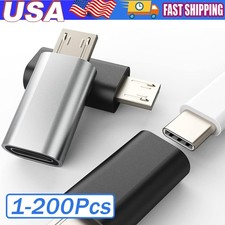 200x Type C Female to Micro USB Male Port Converter Charge Data Sync Adapter Lot