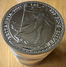 British Royal Mint 2015 UK Britannia 1 oz 0.999 Fine Silver Bullion Coin
