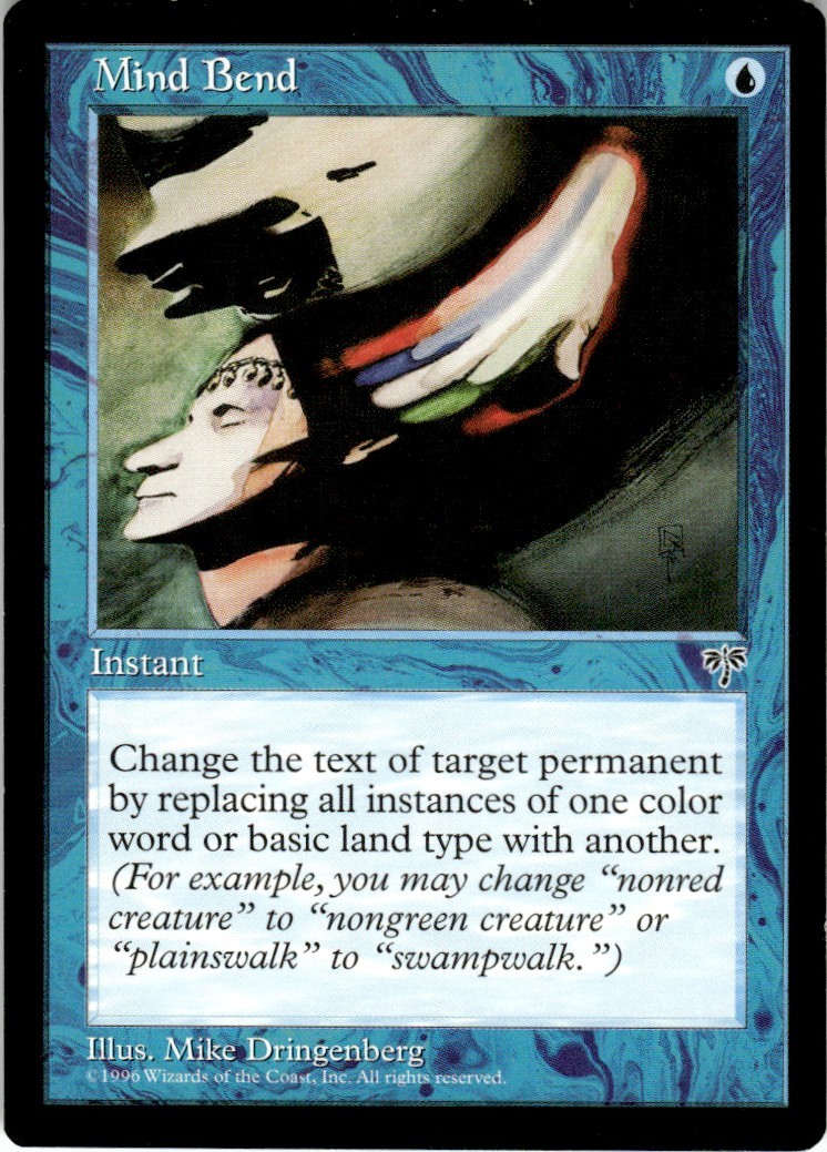 1996 Mirage Magic The Gathering Mind Bend LP