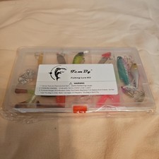 Ultimate Freshwater Fishing Lures Kit - 68-Piece Starter Set with Tackle Box