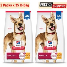 2 Packs, Hill's Science Diet Adult Chicken  Barley Dry Dog Food, 35Ib