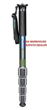 Leofoto MPQ-325C 5-Section CF Monopod Waterproof Leg Locks - Green