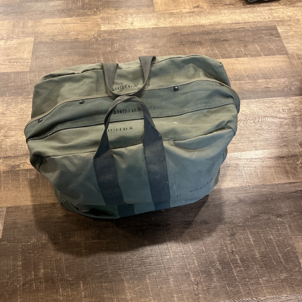 80s US Military Flyers Pilot Kit Bag Canvas Flight Duffel Original