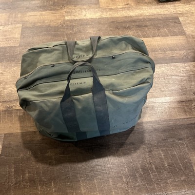 80s US Military Flyers Pilot Kit Bag Canvas Flight Duffel Original