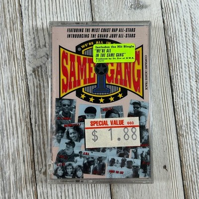 West Coast Rap All-Stars We're All In The Same Gang Cassette 1990