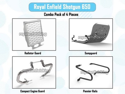 Original Royal Enfield Shotgun 650 '' 4 Pcs Zubehör Kombo Packung CP-9 ''