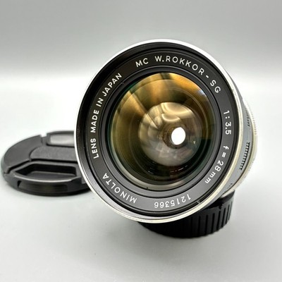 [EXC+5] Minolta MC W.ROKKOR-SG 28mm f/3.5 Early Wide Angle MF Lens from Japan