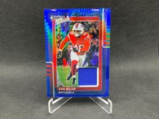 2025 Donruss Optic VON MILLER Blue Hyper Threads #DTBH-VMR Bills