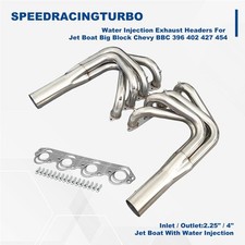 Water Injection Exhaust Headers For Jet Boat Big Block Chevy Bbc 396 402 427 454