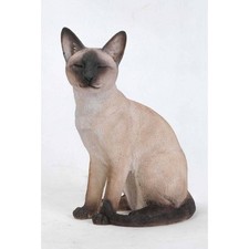 Siamese Cat Sitting Garden Statue