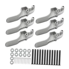 6pcs Aluminum Truck Tarp Stop Easy-Off Upright Kit with 12 Pins Replace# 