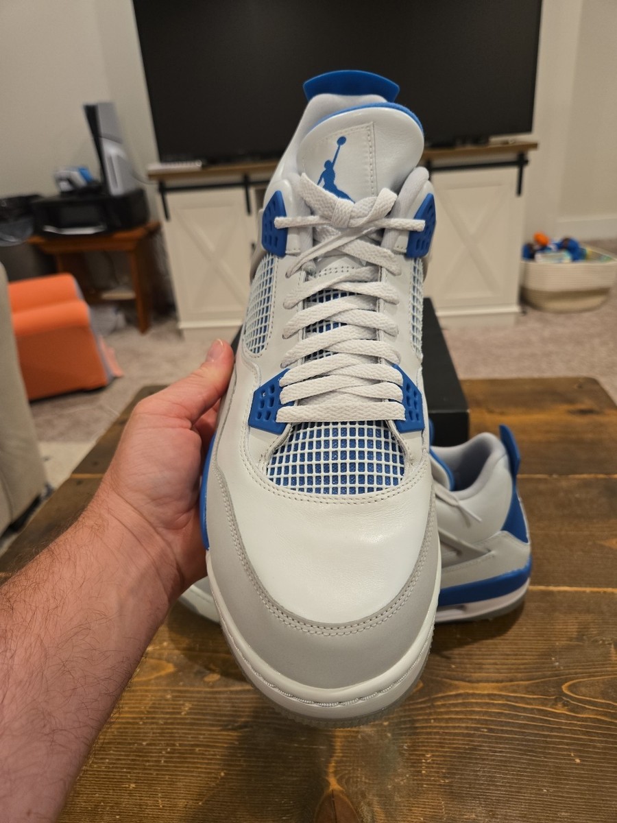 Nike Air Jordan 4 Retro Golf White Military Blue CU9981-101 Men's