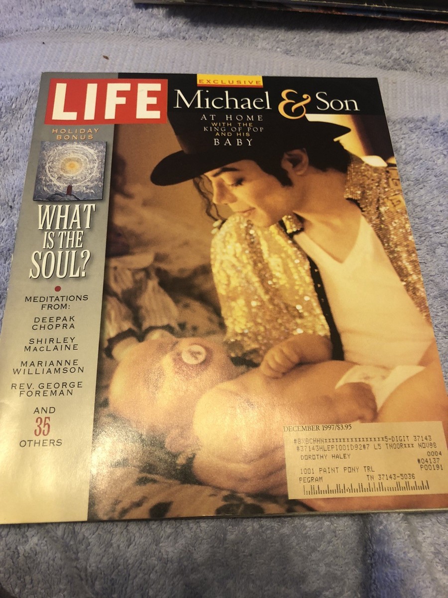 LIFE Magazine: Michael Jackson & Son at Home December, 1997 | eBay