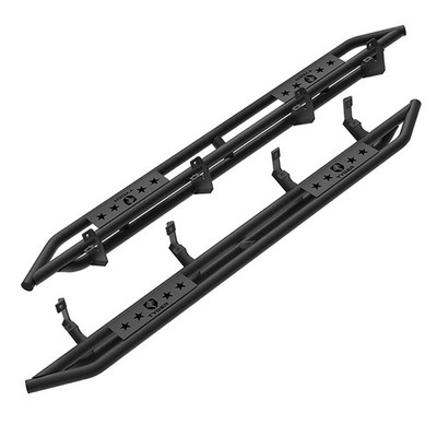 Tyger TG-AM2C20248 Black Side Step Rails for 19-22 GM 1500 & 20+ 2500HD Crew Cab