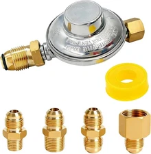 MCAMPAS F276136 Propane Low Pressure 1/4 inch, 1/2 3/8 Gray 