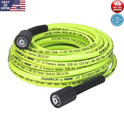 #ad Flexible Hybrid Polymer Pressure Washer Hose 1 4quot; x 50ft M22 Fittings 3100 PSI $58.75