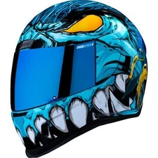 Icon Airform Helmet Full Face - Manik'RR Light Blue - MIPS - Adult Size Large