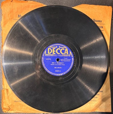 Ink Spots   Do I Worry? / Java Jive   78 RPM Decca 3432 1940 Vocal Group Harmony