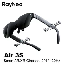 TCL RayNeo Air 3S Smart AR Glasses 201" Micro OLED FHD HueView Mega Screen 120Hz