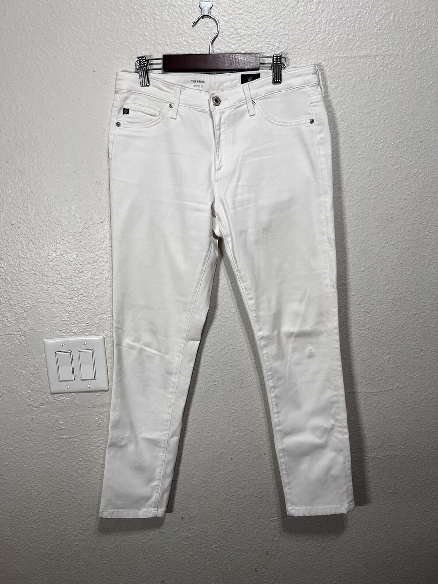 ag prima ankle cigarette jeans white AG Adriano Goldschmied The Prima Ankle Cigarette Ankle Jean White Size 28R ag prima ankle cigarette jeans white AG Adriano Goldschmied The Prima Ankle Cigarette Ankle Jean White Size 28R