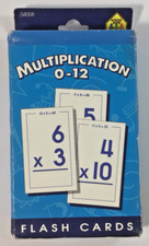 Multiplication 0-12 Flash Cards School Zone 55 Cards Incomplete
