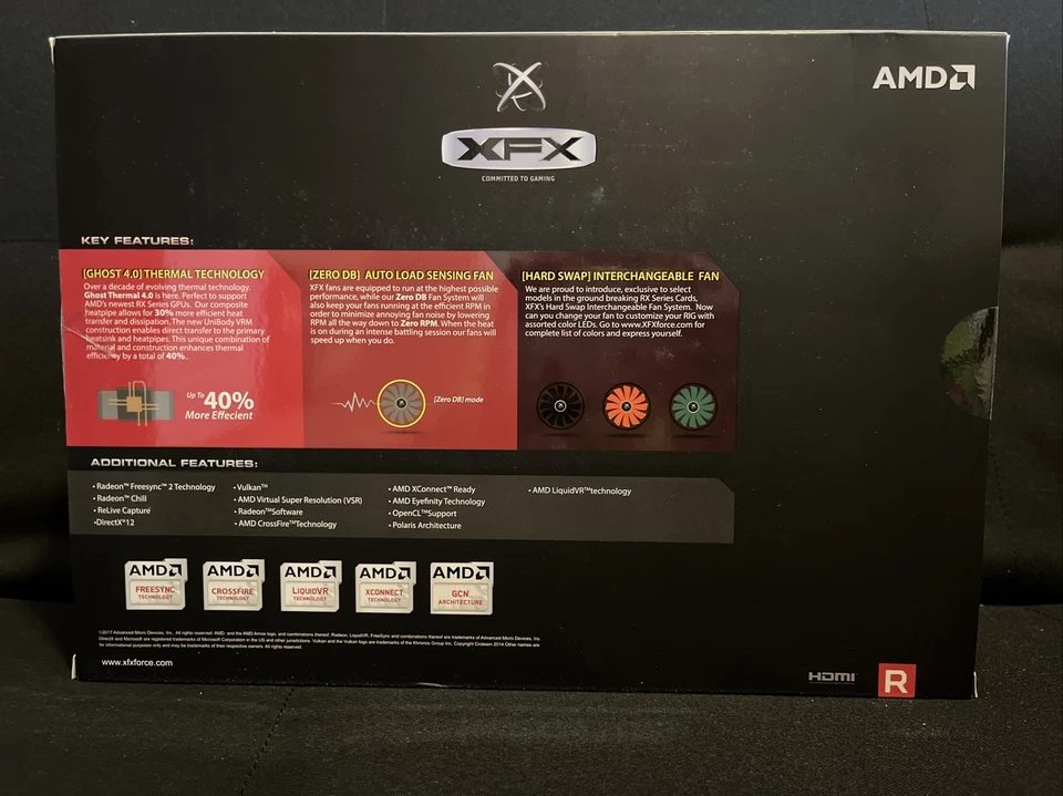 XFX AMD Radeon RX 570 8GB GDDR5 Graphics Card (RX570P8DFD6) - Image 2 of 3
