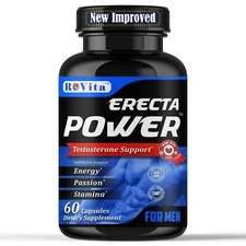 Male Enhancement Pills for Men Stamina Energy Libido Support 60 Capsules