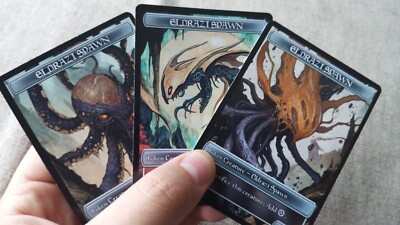  3x Eldrazi spawn Tokens modern style / 3x Tokens de Engendro Eldrazi. MTG 