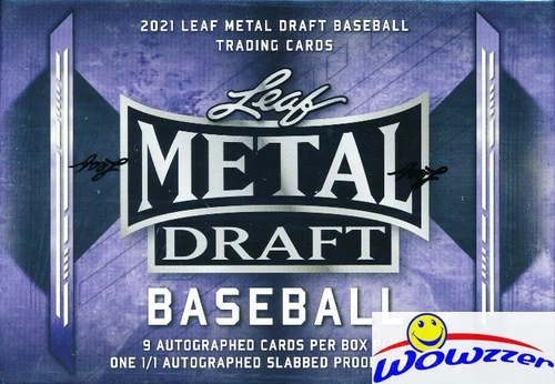 2021 Leaf METAL Draft BASEBALL Factory Sealed HOBBY JUMBO Box-10 AUTOS-1/1 PROOF