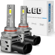 QUAYUB 9005 LED Headlight Bulb High Beam 60W 20000LM Bright 6000K Super White 2X