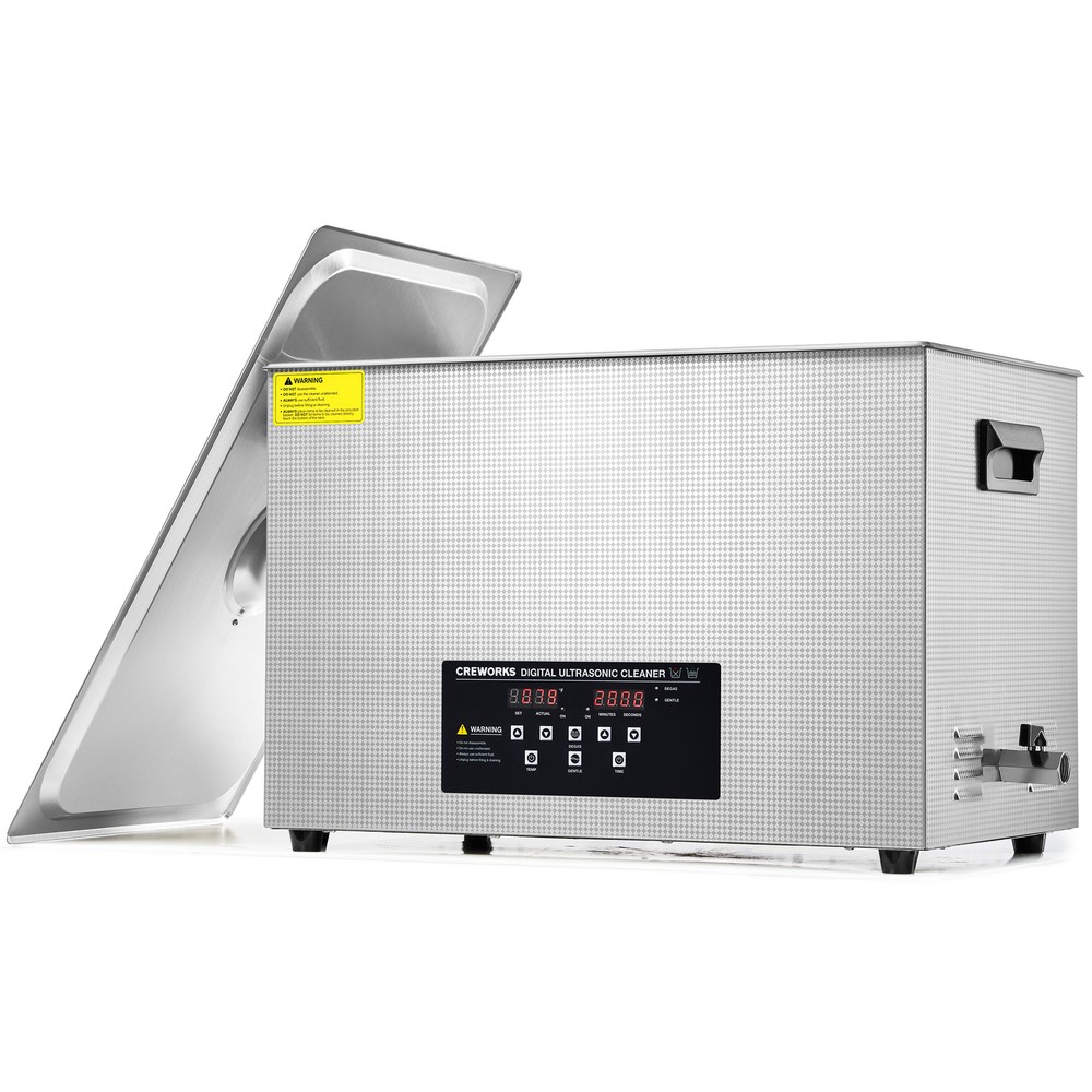 CREWORKS 30L Ultrasonic Cleaner Machine with 600W Power Timer 600W Heater