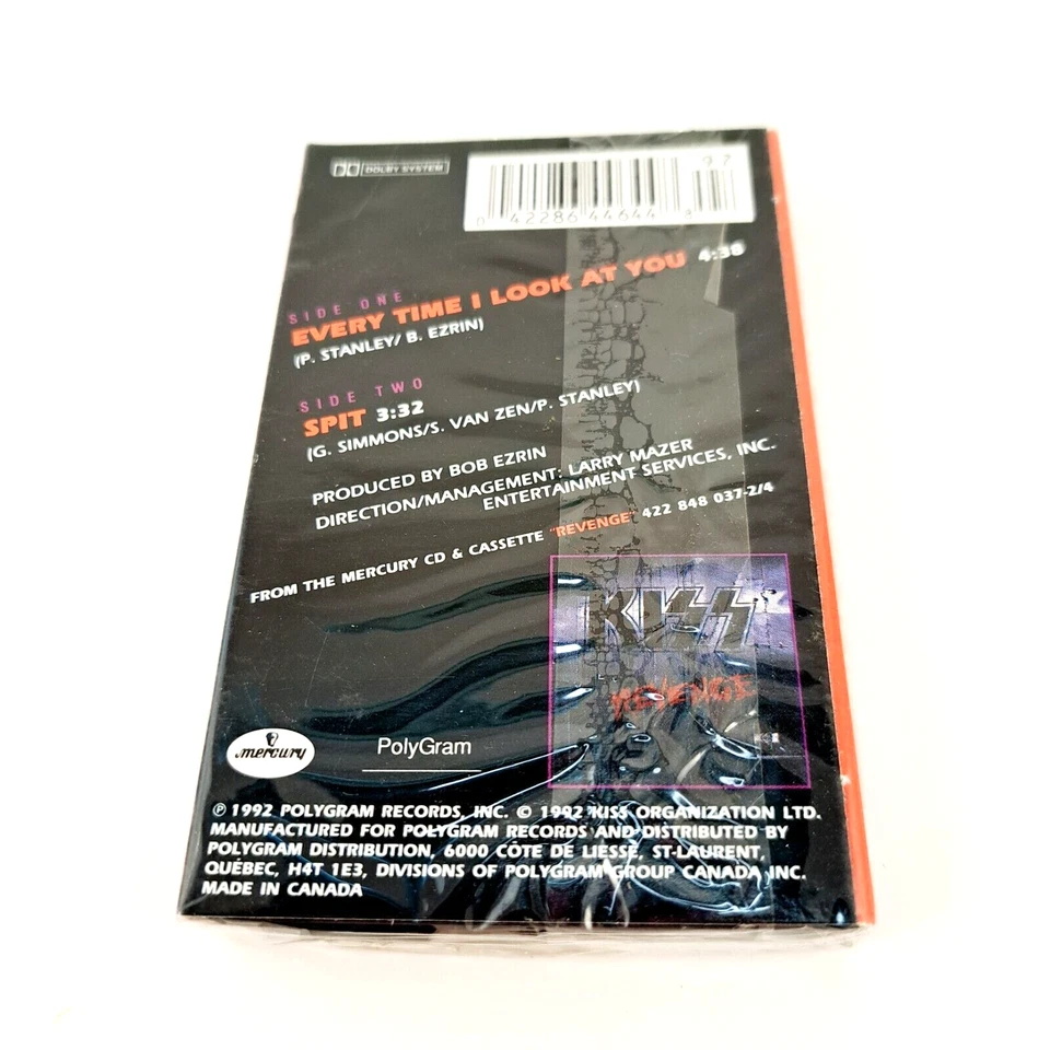 SEALED KISS Cassette Single Every Time I Look At You Foto 2 de 4