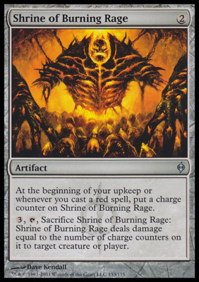 MTG SHRINE OF BURNING RAGE EXC - BRENNENDER WUTHEILIGTUM - NPH