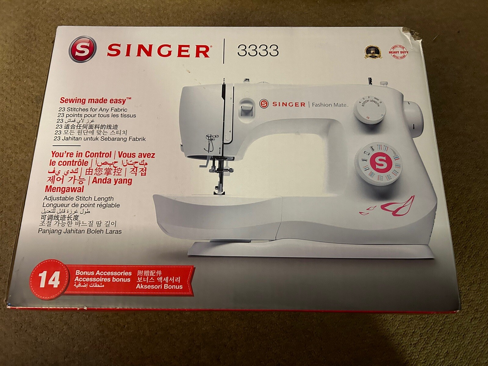 SINGER Fashion Mate 3333 Sewing Machine White 37431885937 eBay