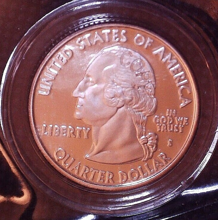 2003-S Missouri Quarter 90% Silver Proof Copy in Coin Capsule