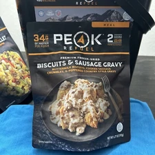 Peak Refuel - Freeze Dried Biscuits And Sausage Gravy  Camping Emergency MRE