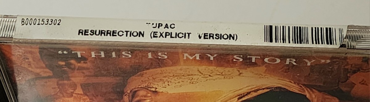 Tupac Resurrection (Original Soundtrack) Music CD “This Is My