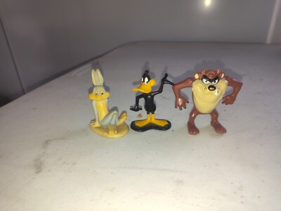 WARNER BOTHERS FIGURES BUGS BUNNY DAFFY DUCK Taz 2 1/2 IN