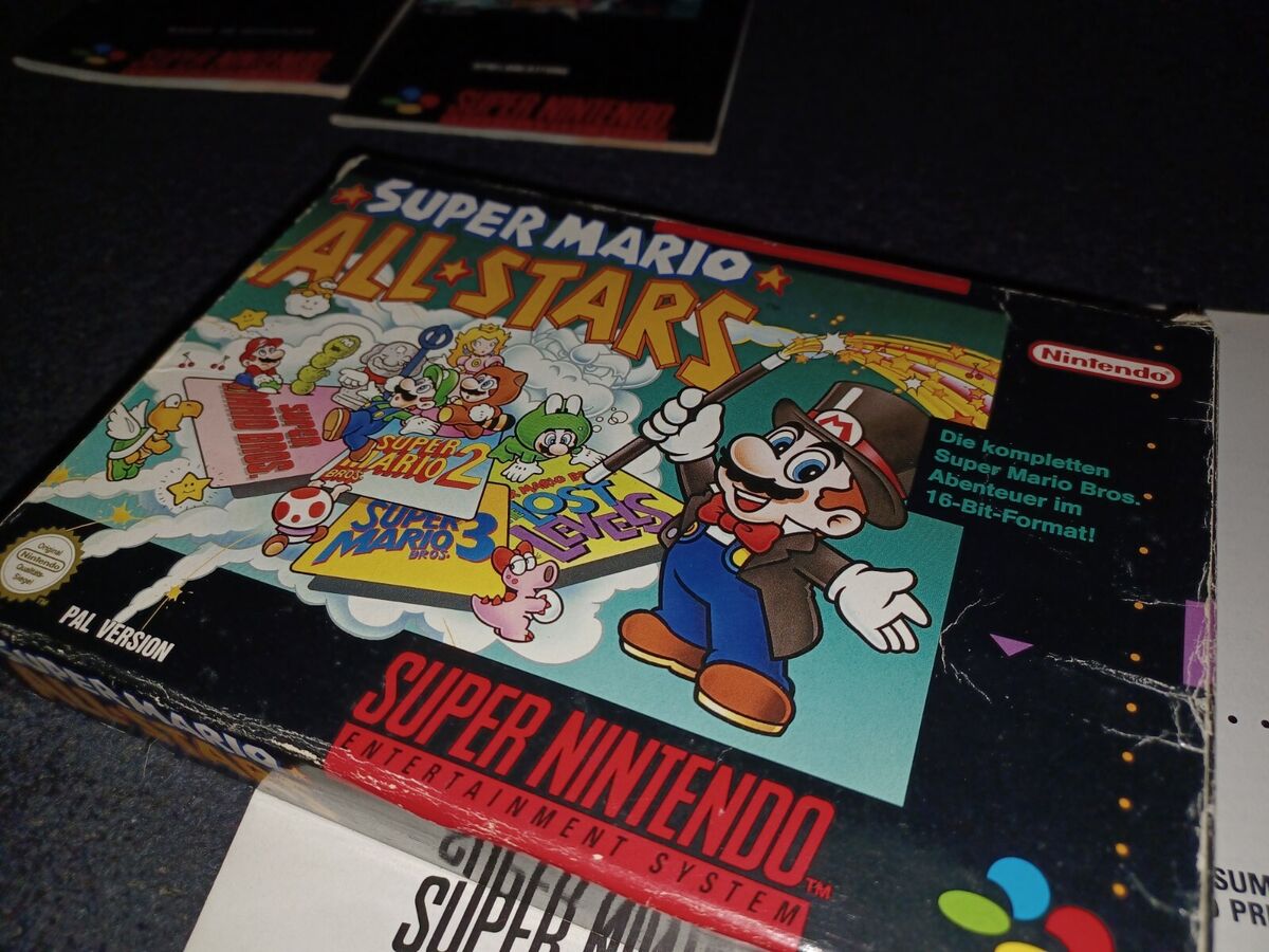 Super Mario All Stars SNES ROM  Super mario all stars, Mario all stars, Super  nintendo games