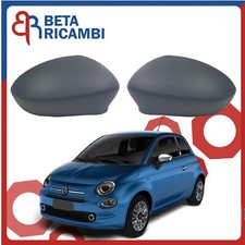 Calotte Specchietto Fiat 500 C Abarth Retrovisore Speccho SX DX con Primer 2 pz
