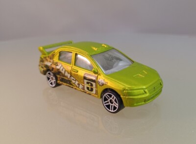 Hot Wheels Mitsubishi Lancer Evolution 7 from Jungle Rally 5-pack Green #3 2010