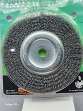6 in. x 1 in. x 5/8 in. Arbor with 1/2 in. Adapter Crimp Wire Wheel